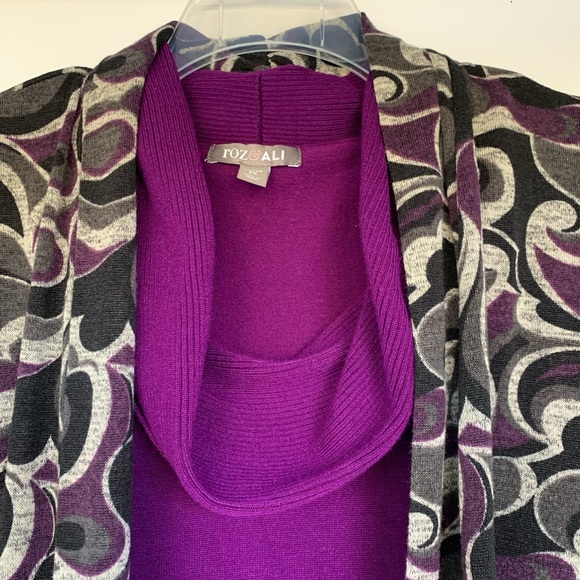 Roz & Ali Two Piece Lightweight Sweater Set-size2X - Picture 2 of 14